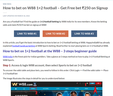 How to Bet on W88 Football for Beginners