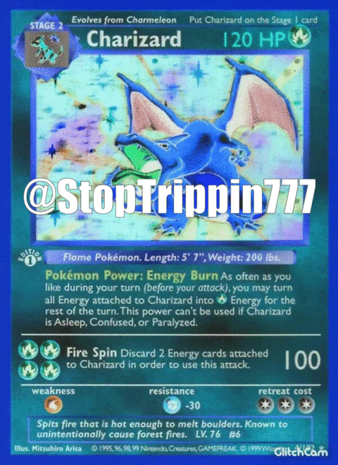 Shadowless Holographic Charizard NFT