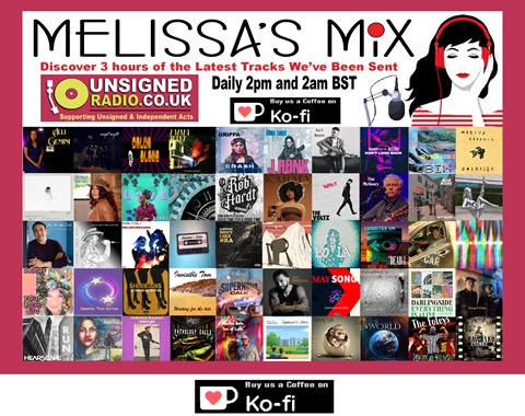 Discover 50 new acts in Melissa's Mix w/c 15 March