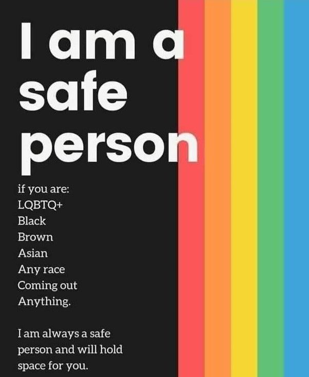 I am a safe person...
