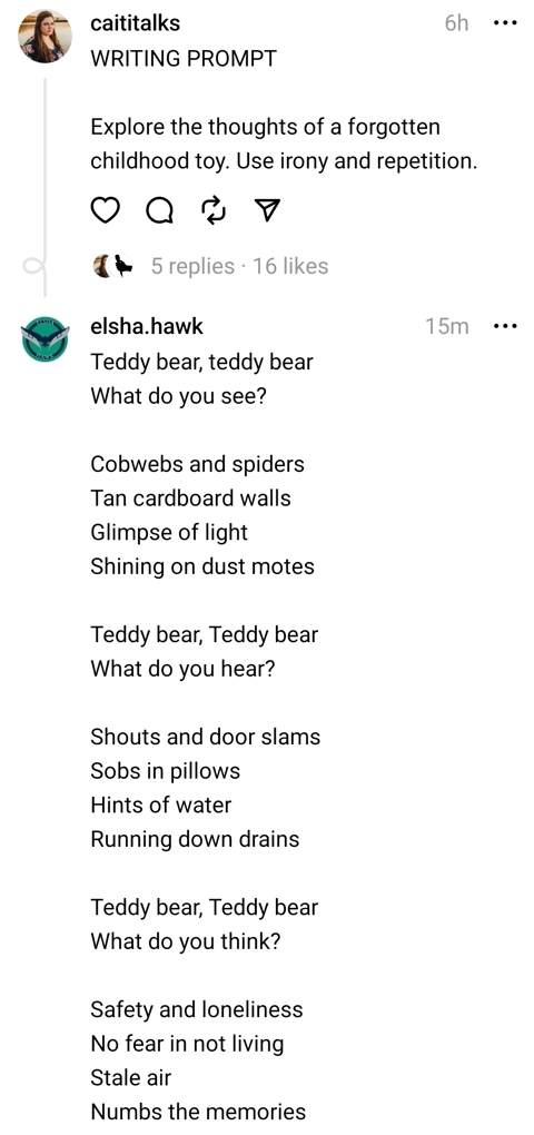 Recent poetry