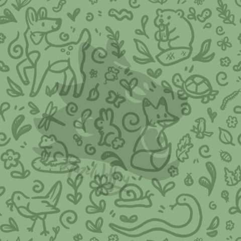 Forest Critter Pattern