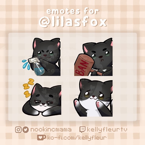 Black Cat Emotes - dwerple's Ko-fi Shop - Ko-fi ❤️ Where creators get  support from fans through donations, memberships, shop sales and more! The  original 'Buy Me a Coffee' Page.