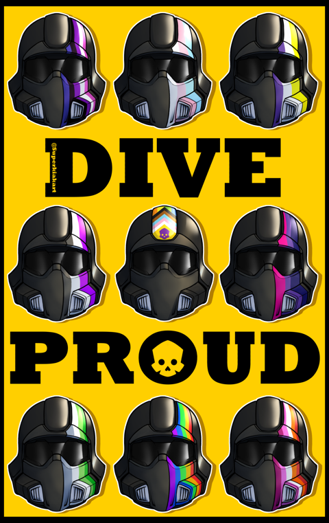 Hell Divers Pride Poster