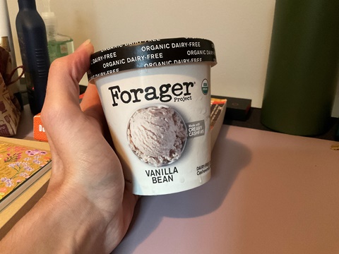 This ice cream is so good! 