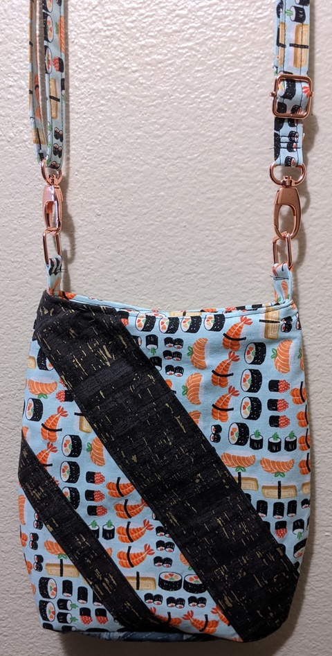 Sushi diagonal stripe bag - hColleen's Handmade Handbags's Ko-fi Shop ...