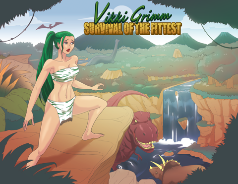 Vikki Grimm Survival of the Fittest (Title Cover) 