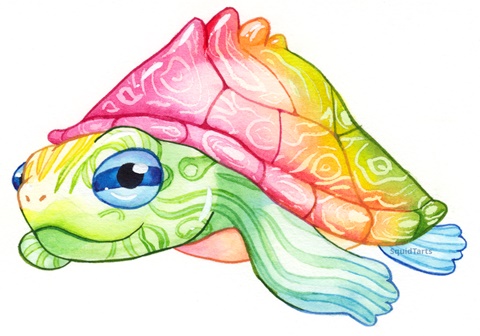 Rainbow Map Turtle