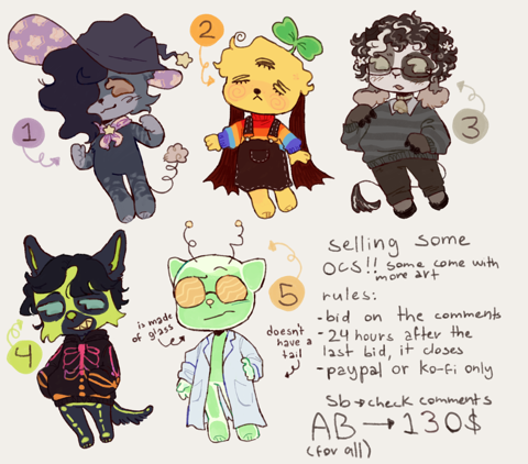 selling some ocs!!