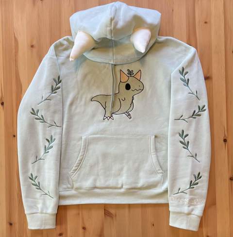 [COMPAGNO]★FROG POP EMBROIDERED HOODIE Boke Flower' embroidered oversized hoodie in cotton | Men's
