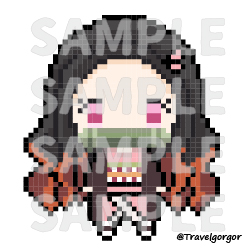 Kimetsu no Yaiba Nezuko Kamado Pixel Art Digital - Travelgorgor's Ko-fi ...