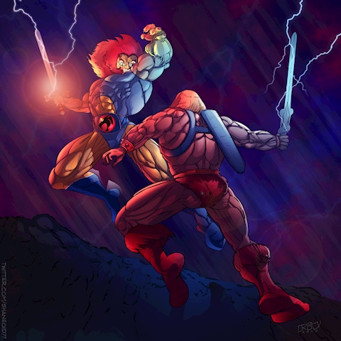 Lion-O vs He-Man
