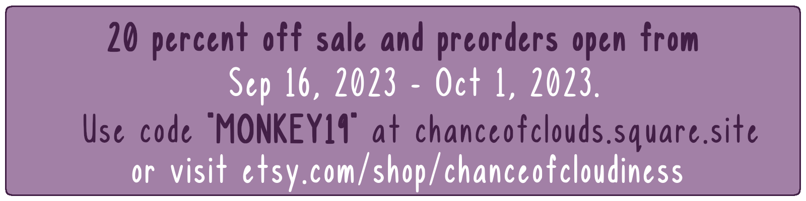 Sep 16 - Oct 1 2023 Sale!