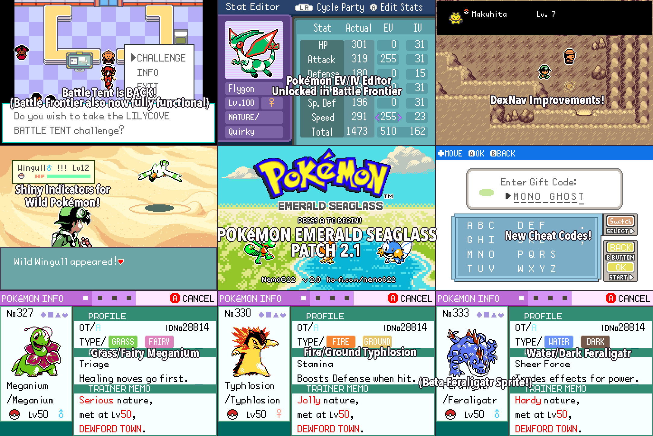 Pokémon Emerald Seaglass 2.1 Patch + Documentation Nemo622