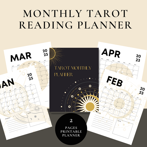 2024 Tarot Planner (3 card) Digital - XOX Digital Studio's Ko-fi