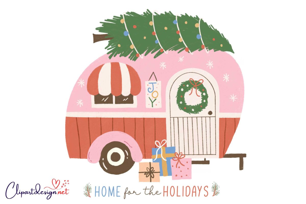 Home For The Holidays Merry Christmas SVG PNG 