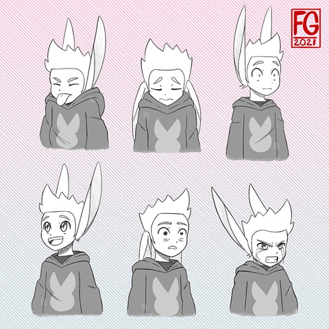 My Bunny Boy Updated Design - Expressions