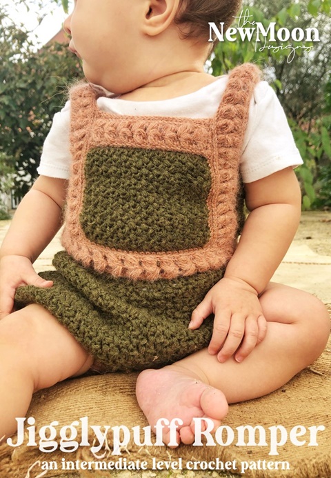 Crochet baby girl online romper pattern