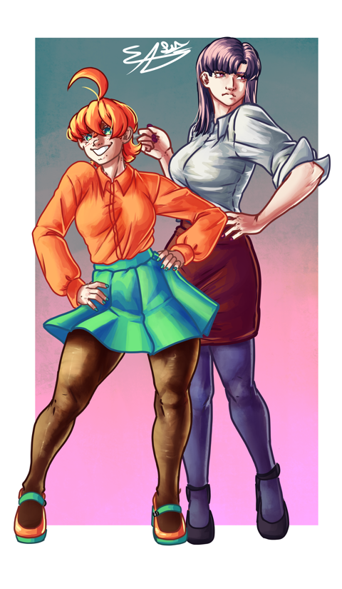 Orange Girl & Hotaru Furugawa 
