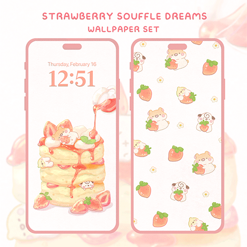 Hình nền Strawberry Souffle Dreams sẽ giúp bạn đi vào thế giới của một chiếc bánh ngọt ngào và mơ mộng. Những màu sắc tươi sáng cùng hình ảnh ngon lành sẽ khiến bạn phải rạo rực và muốn thưởng thức ngay bây giờ.