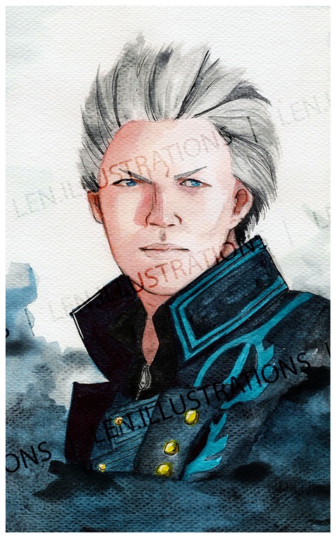 portrait of a beautiful rendition of vergil, devil may