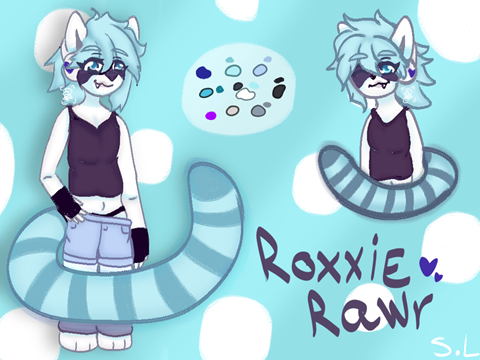 (COMMISSION) roxxie rawr ref sheet