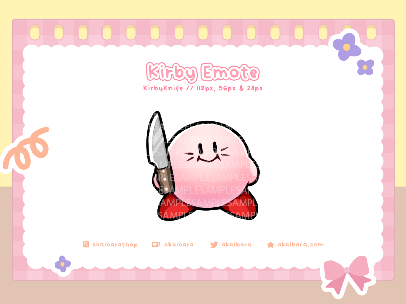 P2U ] Kirby Knife Emote - Joyo's Ko-fi Shop - Ko-fi ❤️ Where creators get  support from fans through donations, memberships, shop sales and more! The  original 'Buy Me a Coffee' Page.