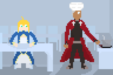 Pixel art #2 - The King and her Cook