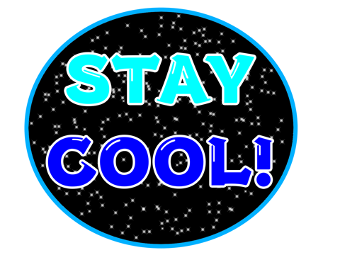 stay cool' Sticker