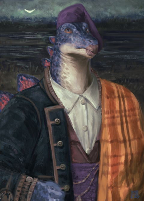 Portrait of the Stegosaurus, Teodor