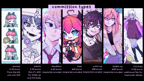 JULY COMMISSIONS OPEN