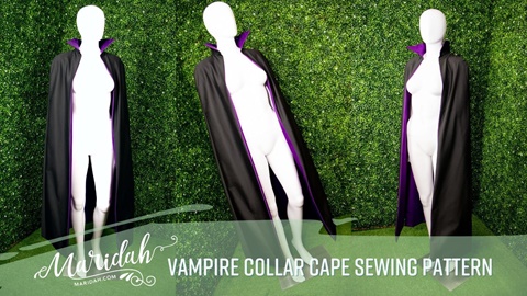 NEW: Vampire Collar Cape Pattern!