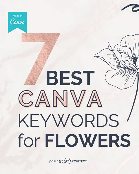 Canva keywords for flowers