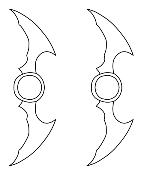 plantilla batarang