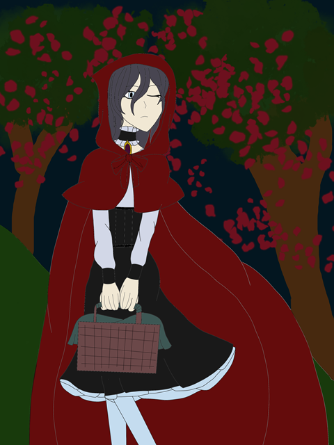 gothic red riding hood