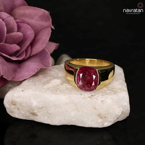 Shop Natural Manik Stone Ring at Best Price