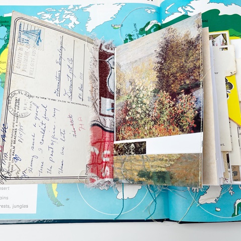Vintage Postcard Travel Journal - A Beautiful Mess