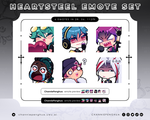 【P2U】 HeartSteel Emotes