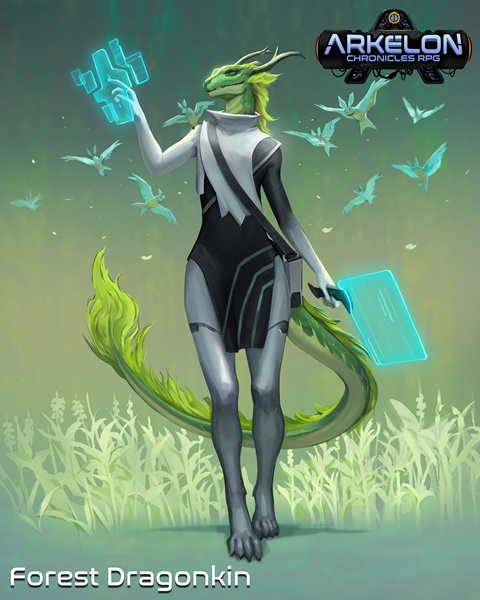 Forest Dragonkin Illustration -Art by Andrew Soman