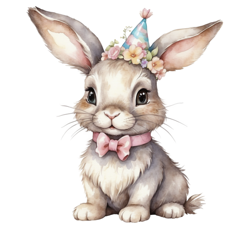 Cute Party Bunny - Free to Use