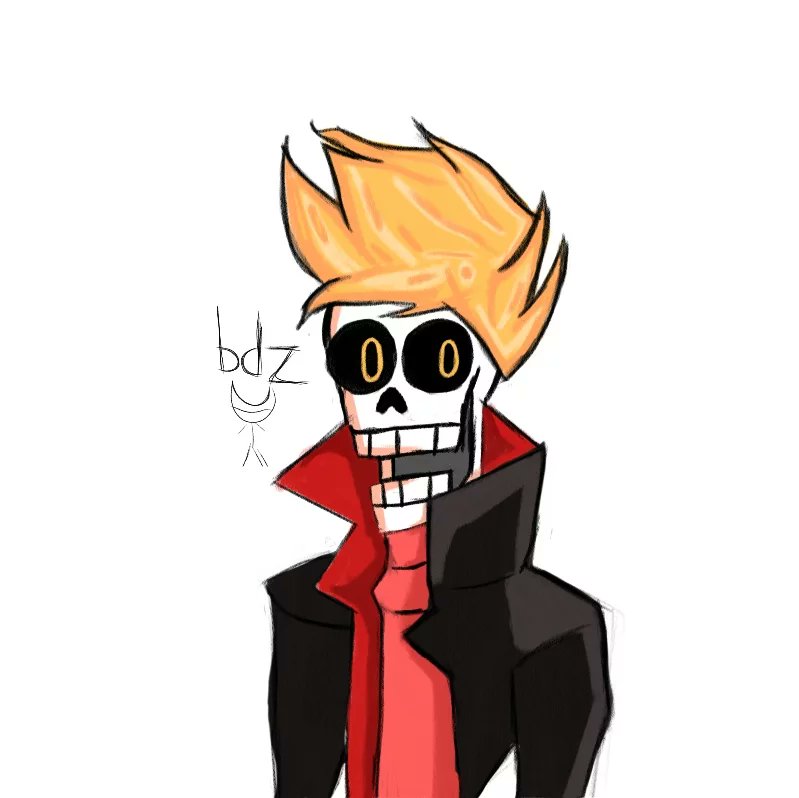 I drew a character that looks like Papyrus hhh