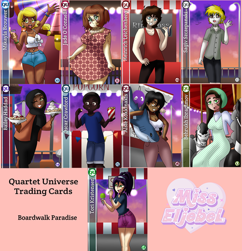 Quartet Universe Trading Cards- Boardwalk Paradise