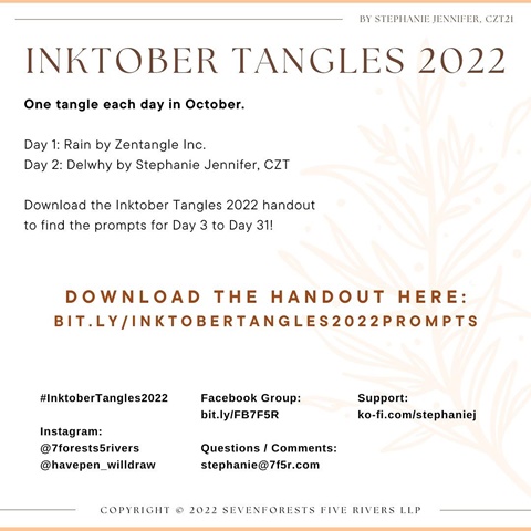 Inktober Tangles 2022 is Starting Soon!