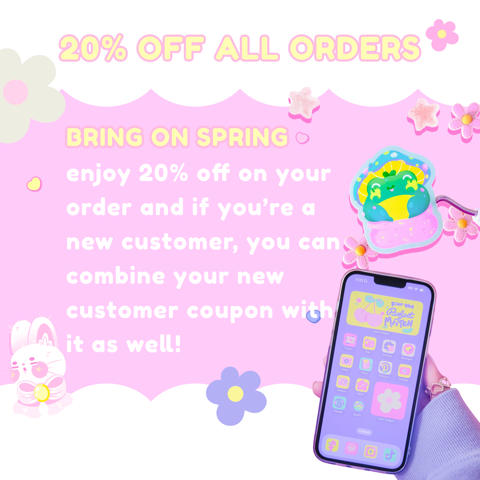 20% off all Orders on the site right now! 
