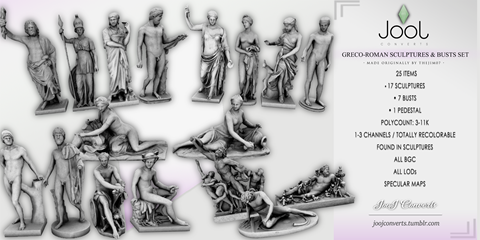  TheJim07’s Greco-Roman Sculptures & Busts Set