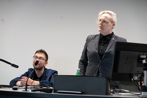 Another pic of me presenting at brighton 