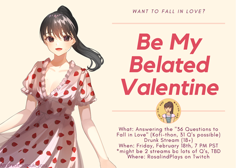 Be My Belated Valentine Kofi-thon