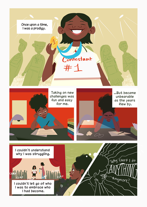 Being Better: ADHD Awareness Month Comic Page 2/4