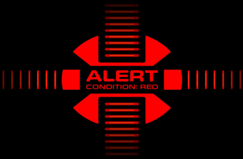 RED ALERT animated GIF in Star Trek: Picard style