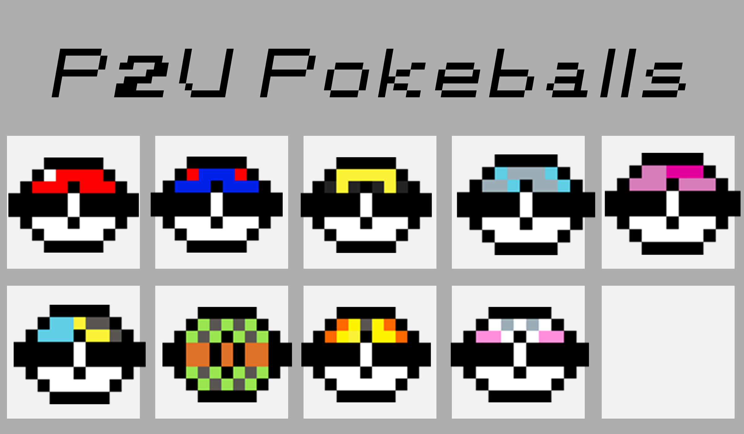 Poke Balls Twitch Sub / Cheer Badges Pixel Art - seaosaur's Ko-fi Shop